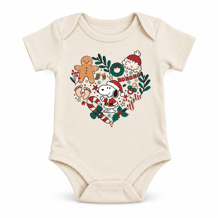 Baby Bodysuit Christmas Gingerbread Candy Cane Festive Outfit