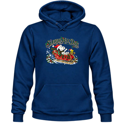 Sleigh All Day Christmas Sleigh Ride Hoodie