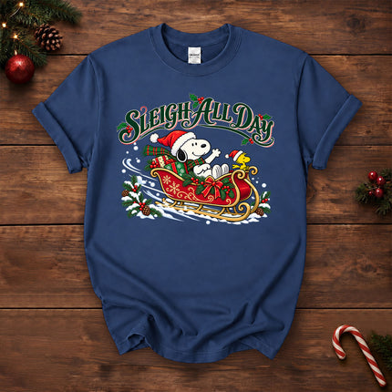 Sleigh All Day Christmas Sleigh Ride T-Shirt