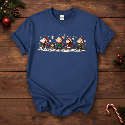 Christmas Friends Winter Walk Holiday T-Shirt