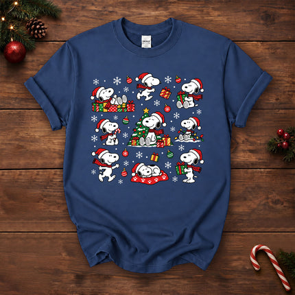Christmas Santa Hat Gift Pattern T-Shirt