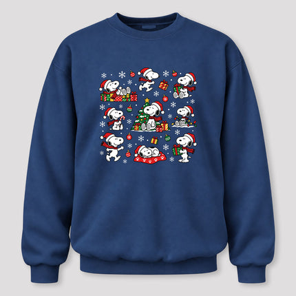 Christmas Santa Hat Gift Collage Sweatshirt