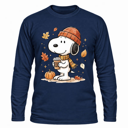 Fall Coffee Pumpkin Cozy Autumn Long Sleeve T-Shirt