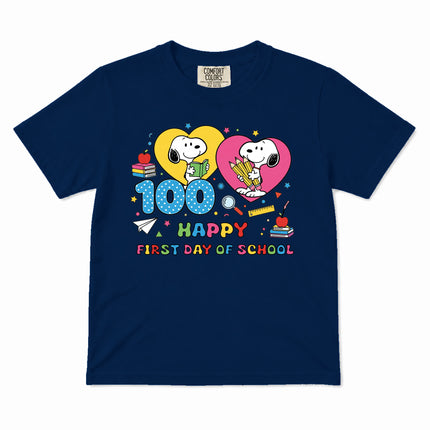 Comfort Colors 100 Days of School Happy Classroom Kid T-Shirt