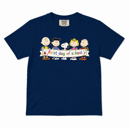 Comfort Colors First Day of School Back To School Friends Kid T-Shirt