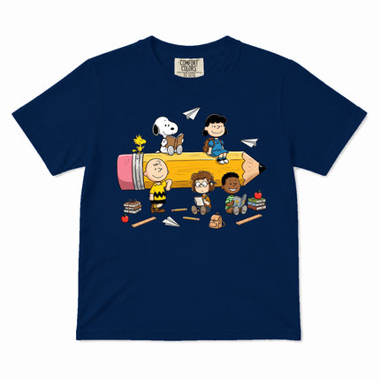 Comfort Colors Back To School Kid Pencil Classroom Kid T-Shirt