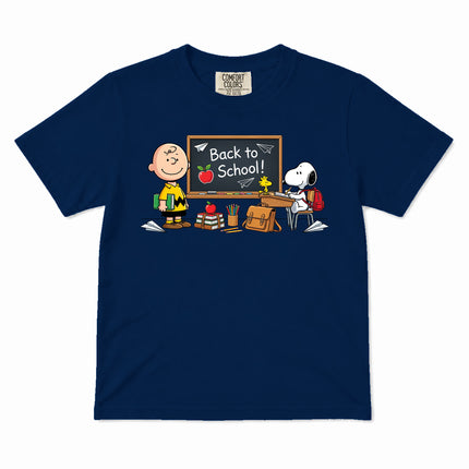 Comfort Colors Back To School Classroom Blackboard First Day Kid T-Shirt