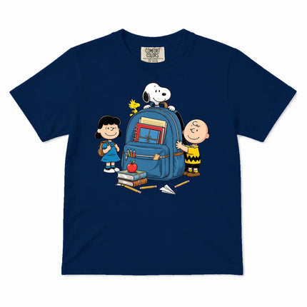 Comfort Colors Back To School Backpack Books Classroom Kid T-Shirt