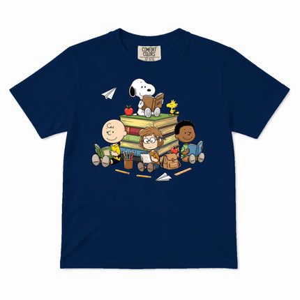 Comfort Colors Back To School Reading Books Classroom Kid T-Shirt