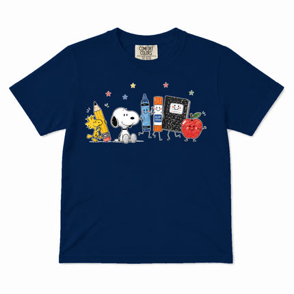 Comfort Colors Back To School Cute School Supplies Kid T-Shirt