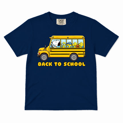 Comfort Colors Back To School School Bus First Day Kid T-Shirt
