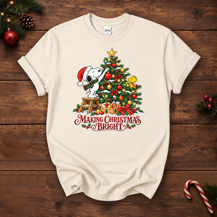 Making Christmas Bright Decorated Tree T-Shirt