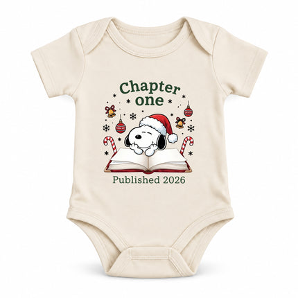 Chapter One Published 2026 Christmas Newborn Outfit Baby Bodysuit