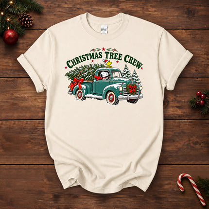 Christmas Tree Crew Vintage Pickup Truck T-Shirt