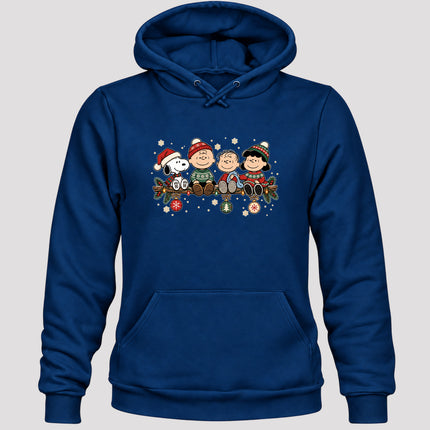 Cozy Christmas Garland Winter Knit Ornaments Hoodie