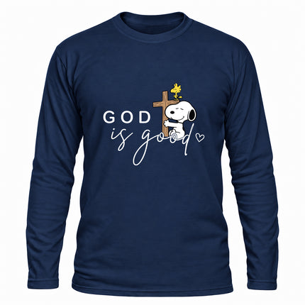 God Is Good Cross Christian Faith Christmas Gift Long Sleeve T-Shirt
