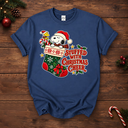 Stuffed With Christmas Cheer Stocking Holiday T-Shirt