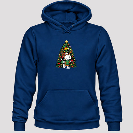 Christmas Tree Reindeer Antlers Festive Gift Hoodie