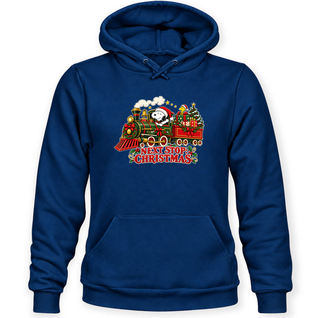 Next Stop Christmas Train Vintage Holiday Express Hoodie