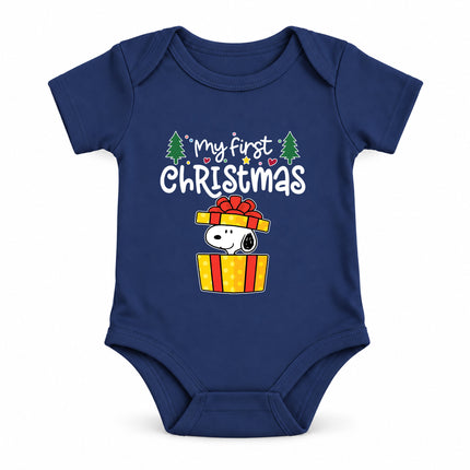 My First Christmas Gift Box Surprise Baby Bodysuit