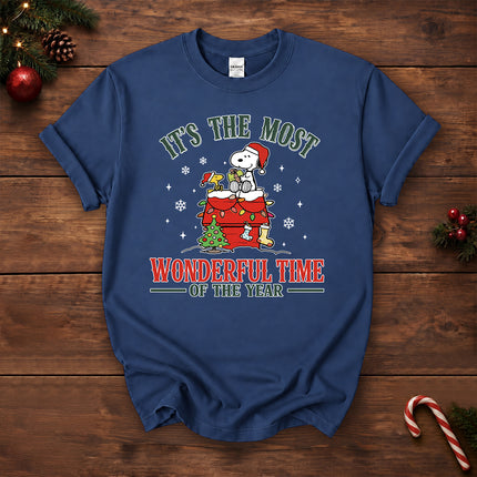 Most Wonderful Time of the Year Christmas Rooftop Graphic T-Shirt