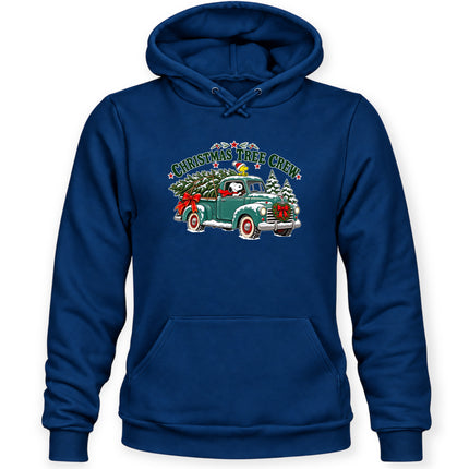 Christmas Tree Crew Vintage Pickup Truck Hoodie