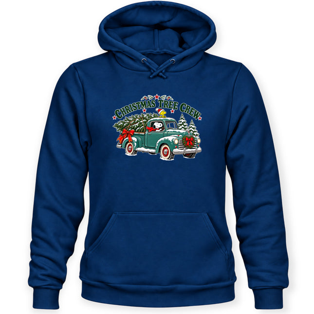 Christmas Tree Crew Vintage Pickup Truck Hoodie