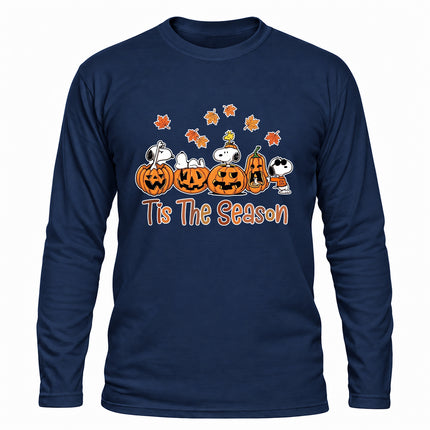 Fall Pumpkin Shirt Tis The Season Autumn Long Sleeve T-Shirt