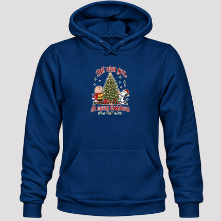 We Wish You a Merry Christmas Festive Tree Graphic Hoodie