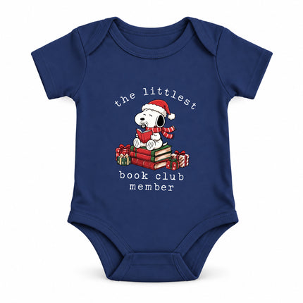 The Littlest Book Club Member Christmas Reader Baby Bodysuit