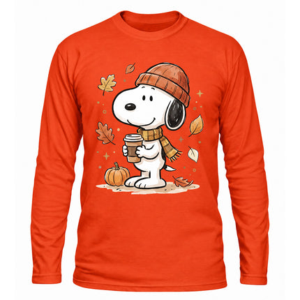 Fall Coffee Pumpkin Cozy Autumn Long Sleeve T-Shirt