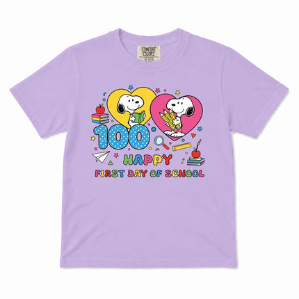 Comfort Colors 100 Days of School Happy Classroom Kid T-Shirt