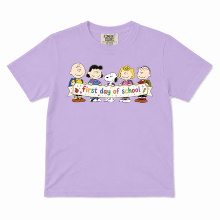 Comfort Colors First Day of School Back To School Friends Kid T-Shirt