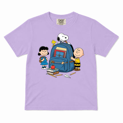 Comfort Colors Back To School Backpack Books Classroom Kid T-Shirt