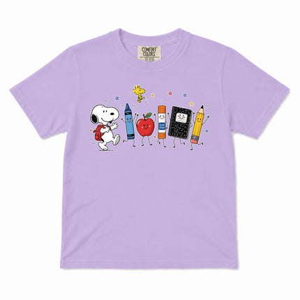 Comfort Colors Back To School Cute School Supplies Kid T-Shirt