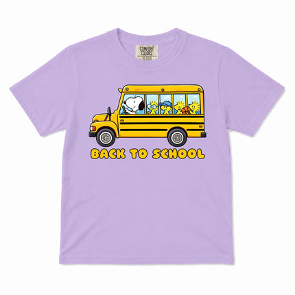 Comfort Colors Back To School School Bus First Day Kid T-Shirt