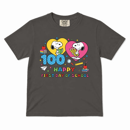 Comfort Colors 100 Days of School Happy Classroom Kid T-Shirt
