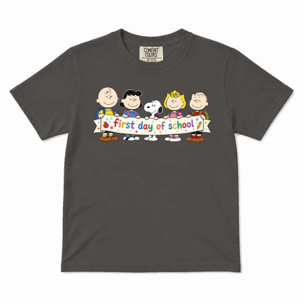 Comfort Colors First Day of School Back To School Friends Kid T-Shirt