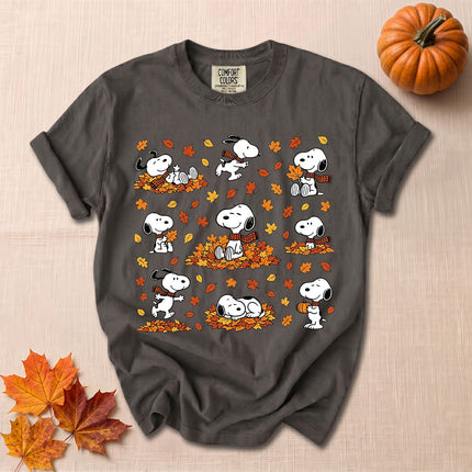 Comfort Colors Fall Autumn Leaves Cozy Season T-Shirt
