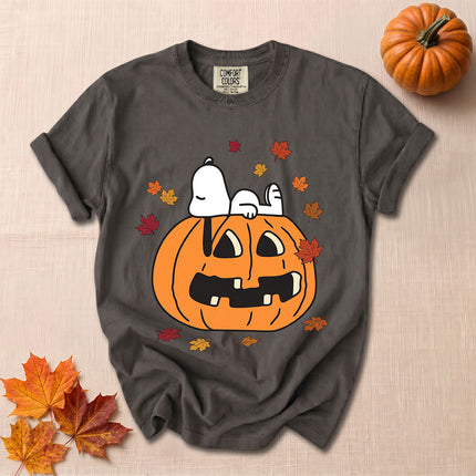 Comfort Colors Fall Pumpkin Jack O Lantern T-Shirt