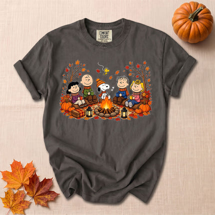 Comfort Colors Fall Autumn Campfire Pumpkin Cozy Season T-Shirt