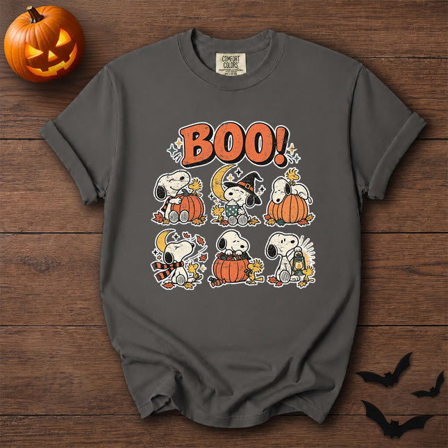 Comfort Colors Boo Halloween Pumpkin Witch Spooky Vintage T-Shirt
