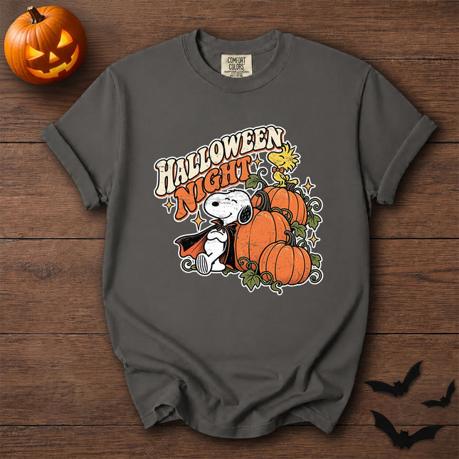Comfort Colors Halloween Night Pumpkin Spooky Vintage T-Shirt