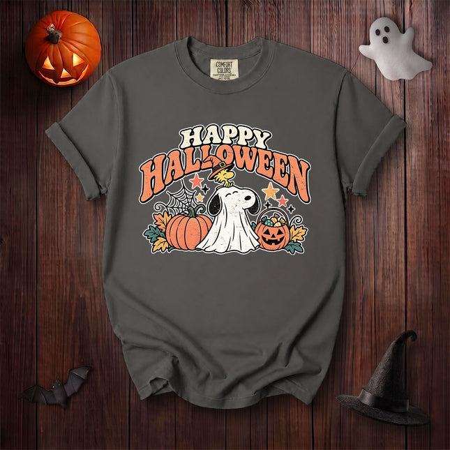 Comfort Colors Happy Halloween Vintage Pumpkin Graphic T-Shirt