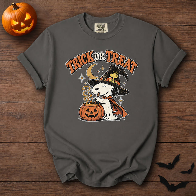 Comfort Colors Trick or Treat Witch Halloween Graphic T-Shirt