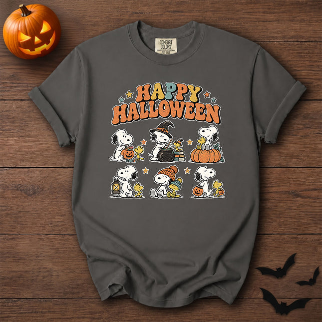 Comfort Colors Happy Halloween Cute Vintage Graphic T-Shirt