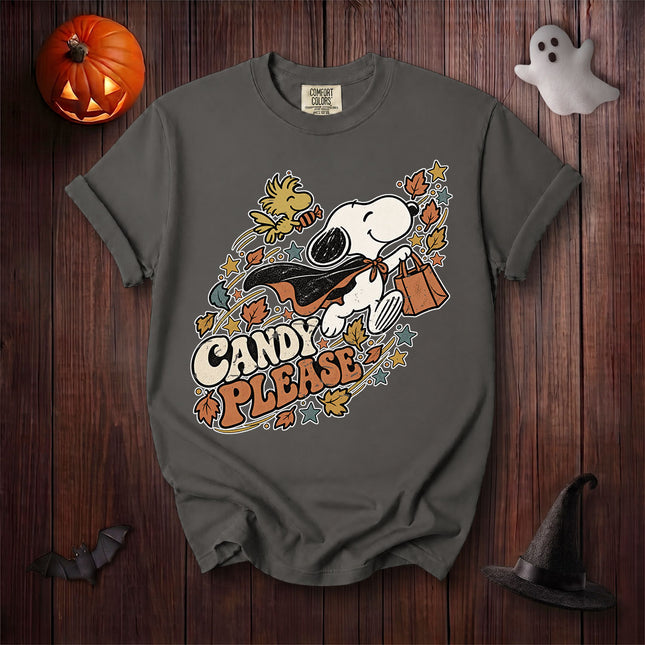 Comfort Colors Candy Please Halloween Graphic T-Shirt