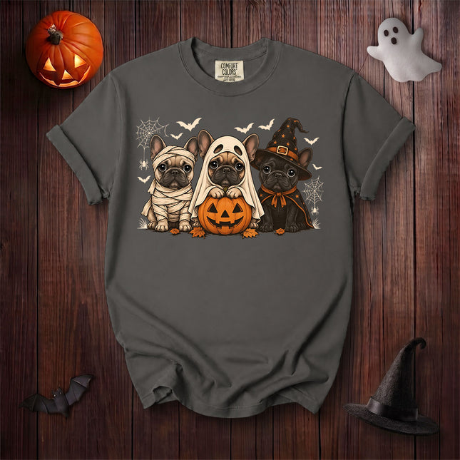 Comfort Colors Dog Halloween Costume Pumpkin Trio T-Shirt