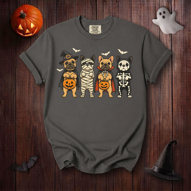 Comfort Colors Dog Halloween French Bulldog Costume Crew T-Shirt
