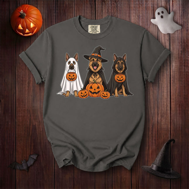 Comfort Colors Dog Halloween German Shepherd Costume Trio T-Shirt